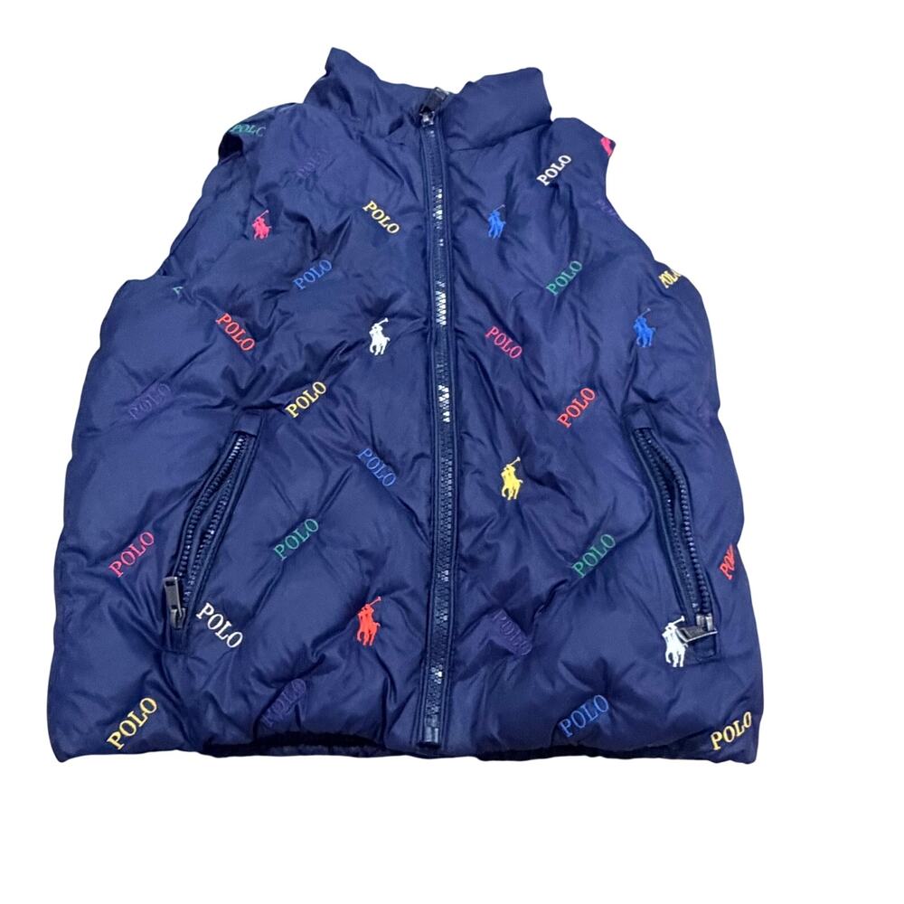 Polo Ralph Lauren Navy Blue Puffe Vest Size 5